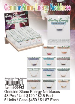 Genuine Stone Energy Necklaces